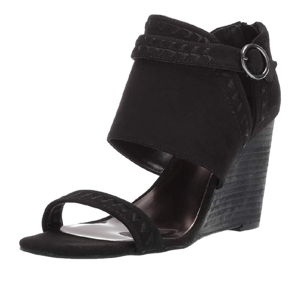 Carlos by Carlos Santana G9adot Black Sandals Sz 9